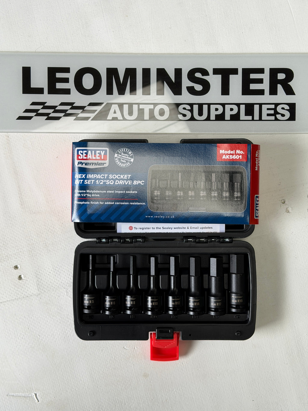 Premier Hex Impact Socket Bit Set 1/2"Sq Drive 8pc [AK5601]